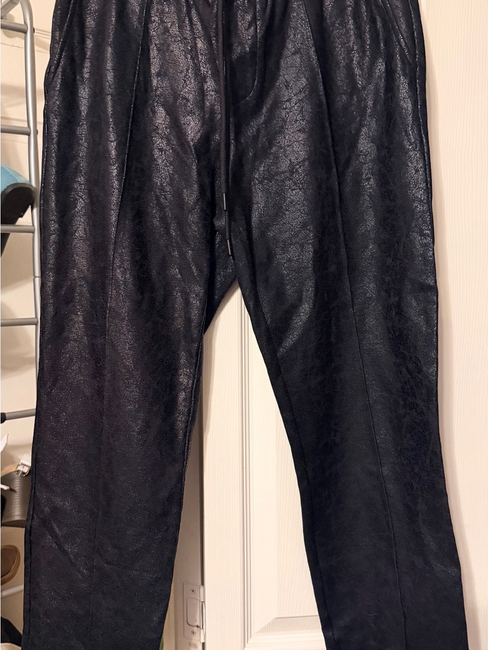 Liverpool Black Faux Leather Women's Pants